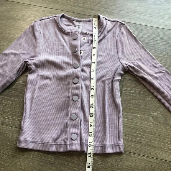 Outdoor Voices Earl Grey CozyRib Cropped Cardigan Womens Size XS - Picture 6 of 13